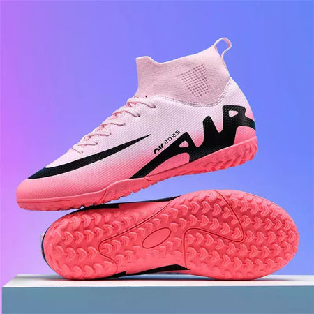Sapatos de futebol profissional para homens, botas de futebol para meninos, tornozelo, antiderrapante, tênis TF, FG, calçados esportivos confortáveis, unissex, novos