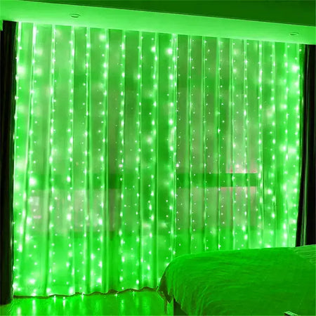 Natal usb cortina corda luzes de fadas 8 modo 6/3m led guirlanda remoto para festa jardim casa decoração casamento ano novo 2025