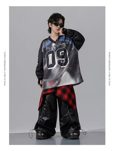 Meninos hio hop letras jaqueta de couro dança de rua calças de carga soltas meninas k-pop streetwear crianças conjunto de roupas jazz traje
