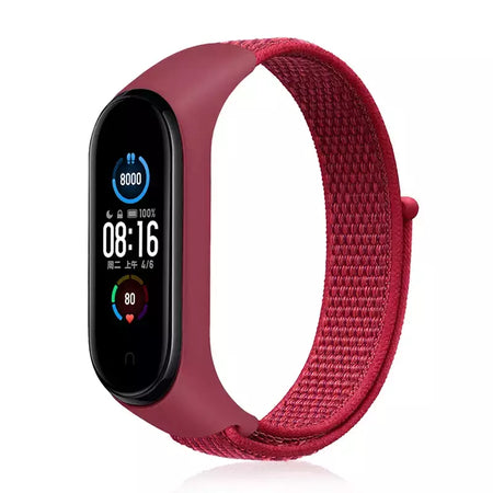 Correia de nylon para Xiaomi Mi Band, pulseira esportiva confortável, pulseira para Mi Band 7, 6, 5, 4, 3