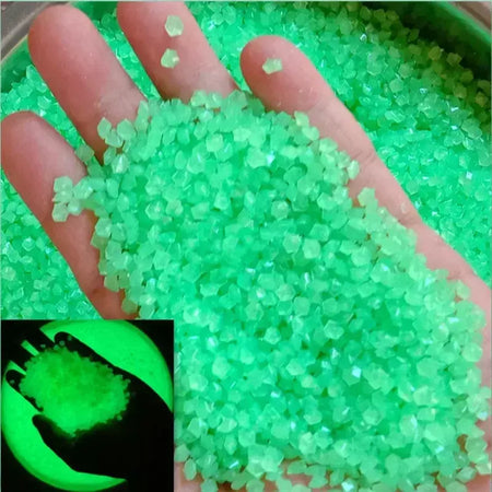 1000 pçs areia luminosa brilho no escuro seixos pedra casa jardim caminho ao ar livre decoração do gramado tanque de peixes decoração do aquário 3-5mm