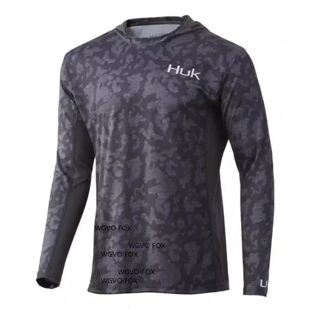 Verão esporte engrenagem pesca manga longa roupas com capuz camisa de pesca camisas de pesca proteção uv respirável camisas de secagem rápida