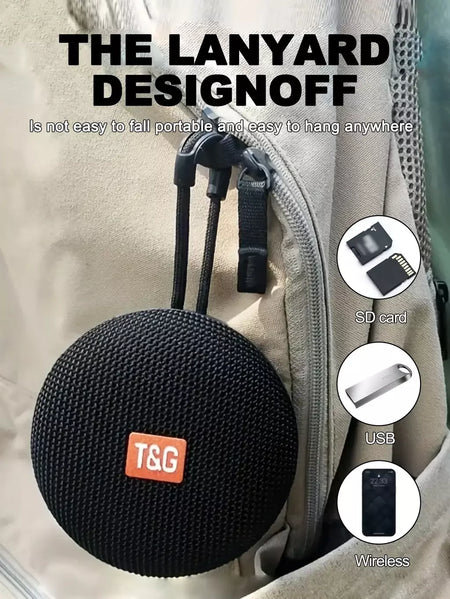 Tg352 alto-falante bluetooth portátil à prova d'água, suporte para chamada gratuita/cartão tf/usb, presentes para festa de natal, estéreo com tws
