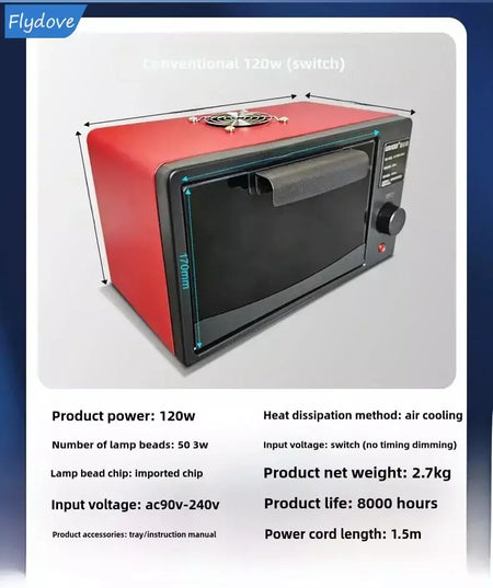 Caixa de cura uv forno de lâmpada ultravioleta 365nm 395nm 405nm led uv forno para resina uv tela flexível rápida manutenção do telefone móvel