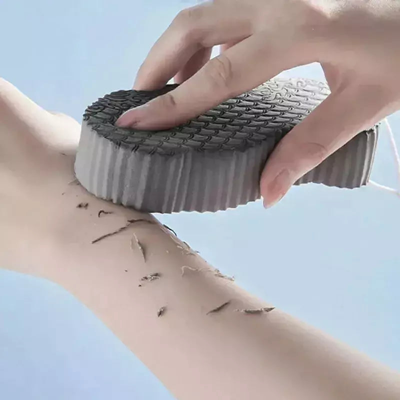 O purificador exfoliating do corpo, esponja macia, escova do chuveiro, removedor da pele, banho, esfrega, 1PC