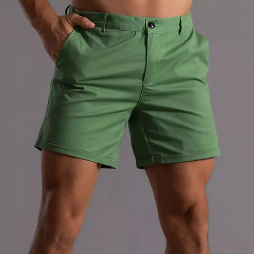 Calções de verão monocromáticos masculinos, calça de botão, bolso, solto, casual, esportivo, corrida, perna reta, calça de rua de praia