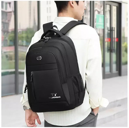 Mochila com zíper multicamadas, mochila de viagem de grande capacidade, mochila para homens e mulheres, mochila para computador de negócios, estudante b