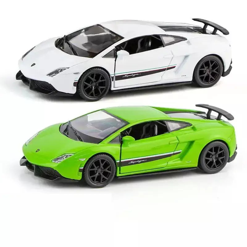 1/36 lamborghini super esporte modelo de carro de brinquedo para crianças rmz city diecast metal miniatura puxar para trás coleção presente criança meninos