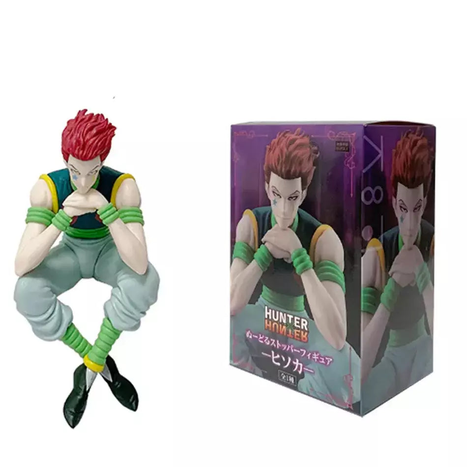 14cm caçador × caçador anime figura troupe fantasma hisoka figura de ação macarrão rolha decoração do quarto macarrão rolha pvc modelo brinquedos