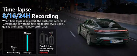 Kocam 4K UHD Dash Cam WiFi Carro DVR Dianteira e Traseira Lente Dupla Câmera Auto para Carro com Visão Noturna 24H Monitor de Estacionamento Caixa Preta