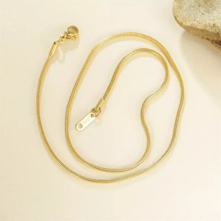 My Shape Rodada Cobra Cadeia Colar para Mulheres Homens Aço Inoxidável Link Cadeia 0.9mm 1.2mm 2mm Cadeia Gargantilha Moda Jóias Presentes