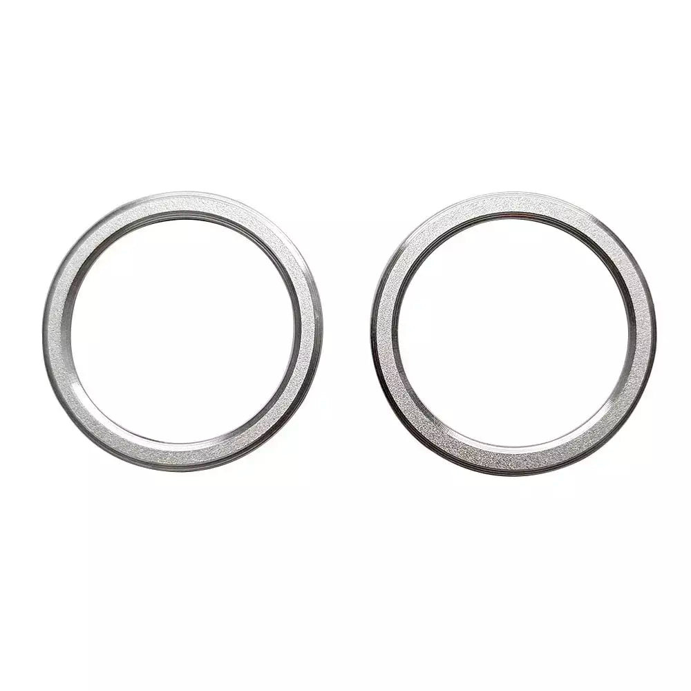 Guarnição de luz para espelho interior, 2 peças, para mercedes benz w203 w211 w212 a b c e cla gla glk ml gl classe acessório cromado