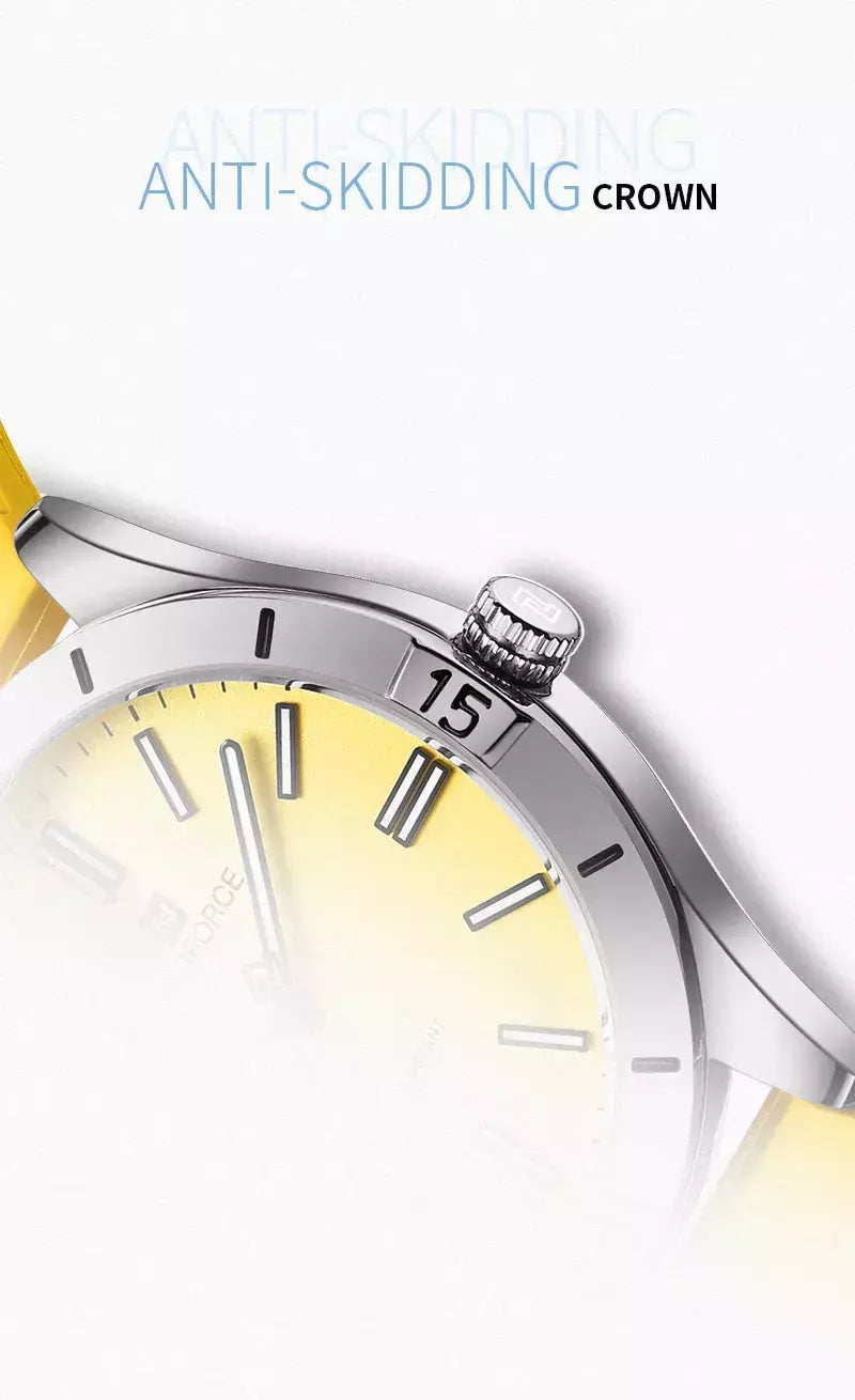 Naviforce relógio de pulso feminino simples, pulseira de silicone impermeável, novo design, moda, para senhoras, 2024