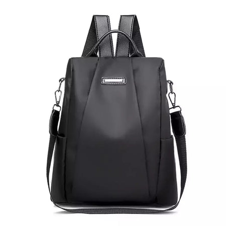 Mochila de nylon multifuncional para mulheres, bolsa escolar casual para meninas, alça destacável, bolsa de ombro de viagem, cor sólida, nova moda
