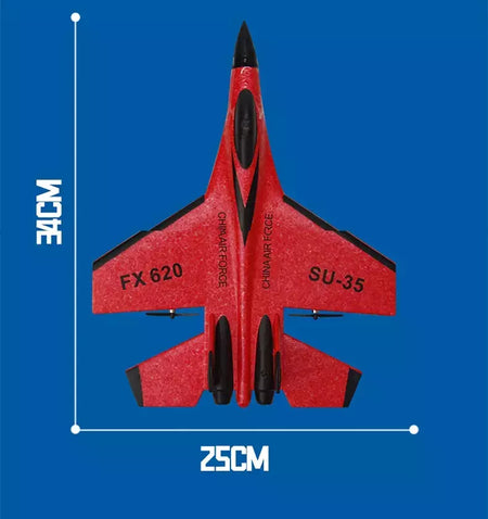 Avião de combate de controle remoto para crianças, RC Foam Aircraft, SU-35 Plane, 2.4G Radio Control Glider, brinquedos para meninos