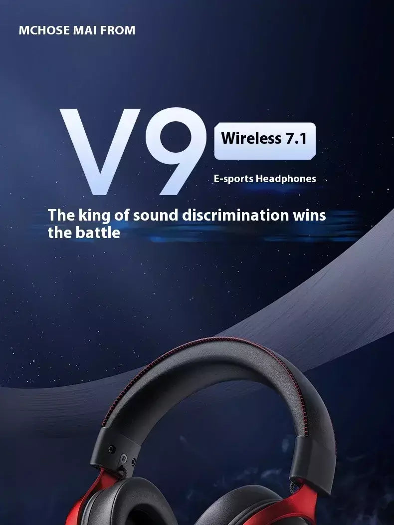 Original mchoose v9 pro personalizado gaming fone de ouvido tri-mode esports fones de ouvido hi-res música ativo redução de ruído fones de ouvido pc