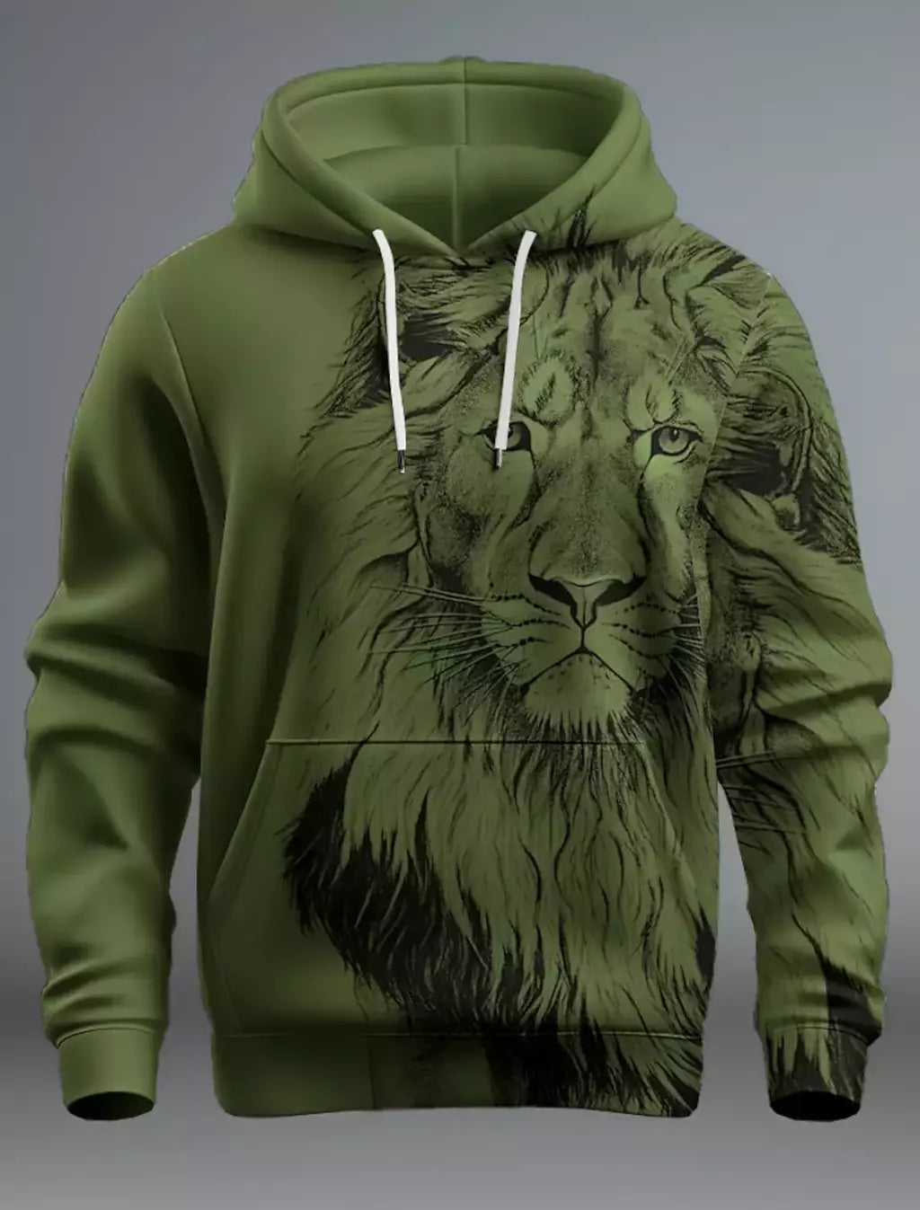 Capuz de manga comprida masculino, moletom com capuz, impressão 3D, bolso frontal, streetwear, moda primavera, novo