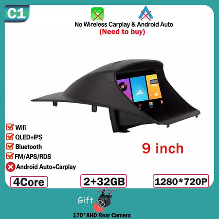 Rádio do carro carplay android 15 para ford fiesta mk 6 para ford fiesta mk 7 2008 - 2019 reprodutor de vídeo multimídia tela sensível ao toque gps automático