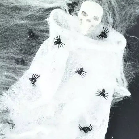 50 pçs halloween aranhas luminosas mini horror aranha brilho no escuro decorações de festa de halloween casa assombrada adereços assustadores