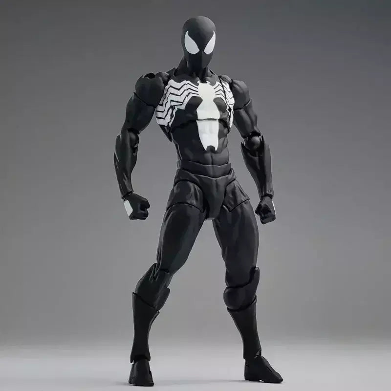 Em estoque brinquedos bagunça homem aranha symbiote spiderman messtoys terno preto vizinho scarlet aranha anime figura de ação presentes brinquedos