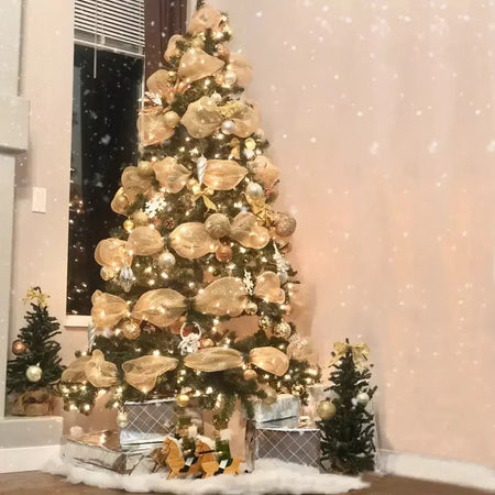 9m decoração de fita de natal pendurado árvore de natal ornamentos pendentes para decoração de casa navidad festa ano novo 2026 acessórios