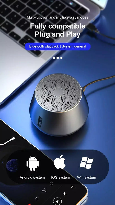 Escolha lenovo k3 pro reprodutor de áudio alto-falante 5.0 portátil bluetooth alto-falante estéreo surround sem fio bluetooth alto-falantes
