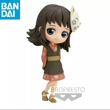 Em estoque original bandai banprestod demon slayer q posket sabito makomo pvc genuíno anime figura modelo coletor estatueta brinquedos