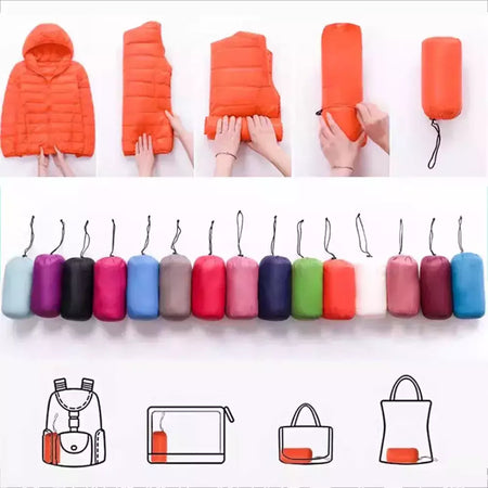 Casaco fino leve com capuz de pato para mulheres, casaco curto fino, streetwear quente, branco, plus size, casacos, outono, inverno, 2023