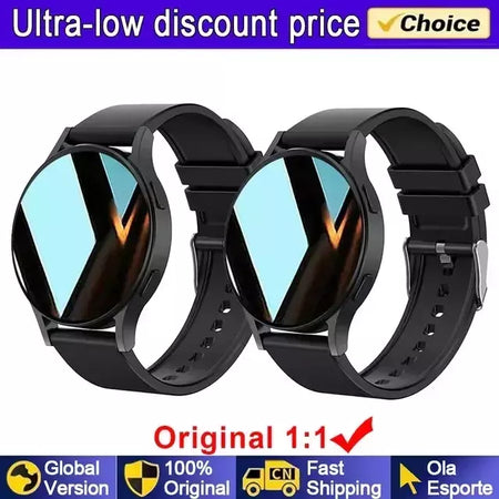 Samsung-Galaxy Smartwatch para homens e mulheres, monitoramento de saúde AMOLED, relógio impermeável, assistente de voz, chamada Bluetooth, relógio inteligente, 2022