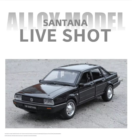 1:32 volkswagen santana liga de metal modelo fundido carro som & luz puxar para trás alta simulação carro de brinquedo das crianças presentes aniversário