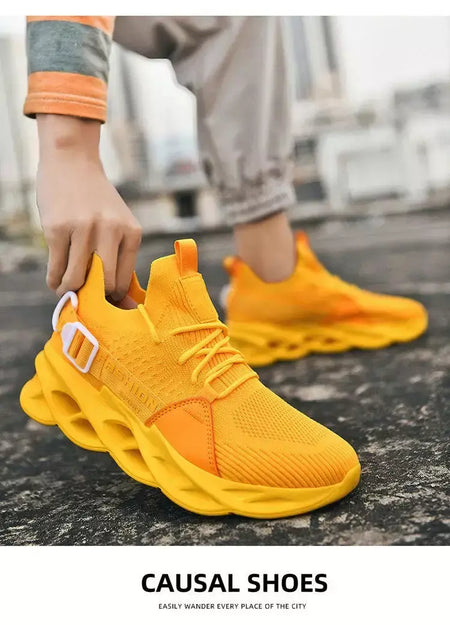 Venda quente moda roxo tênis casuais das mulheres dos homens lâmina tênis de corrida tamanho grande 48 luz respirável sapatos esportivos masculino malha tênis