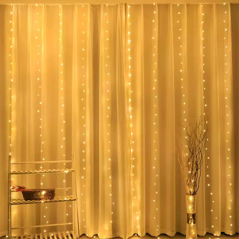 LED String Lights Curtain Light, Fairy Lights, Jardim, guirlanda, decoração do casamento, presente de Natal, novo, 2023