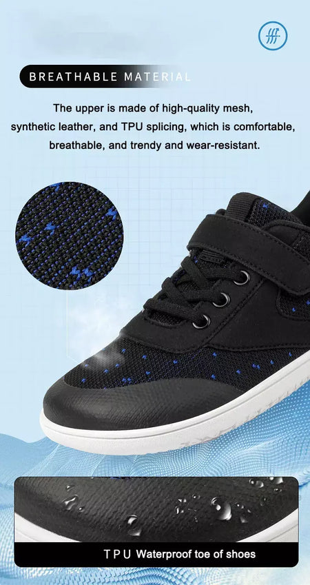 Novos meninos meninas tênis crianças largas sapatos descalços naturalmente spracam sapatos da criança pequena grande criança