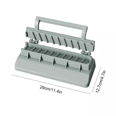 Máquina de espeto de carne de churrasco de plástico portátil reutilizável fabricante de espeto de churrasco fácil preparação de kebab ferramenta para churrasco