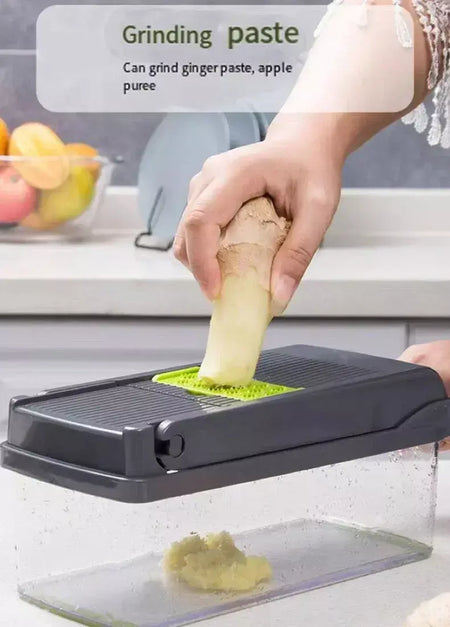 Cortador de vegetais multifuncional, ferramenta de cozinha, picador de alimentos 5 em 1 para tomate, cenoura, queijo, cebola, fatiador portátil, ralador