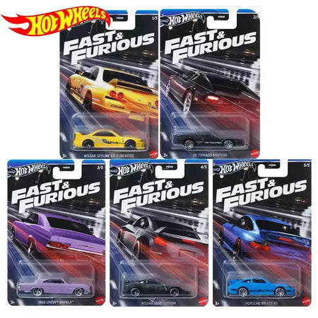 Hot Wheels Carros Velozes e Furiosos HNR88-E F G H J TOYOTA SUPRA NISSAN SKYLINE GTR (BNR34) Diecast Modelo de Veículo Carros Brinquedos Meninos Presente