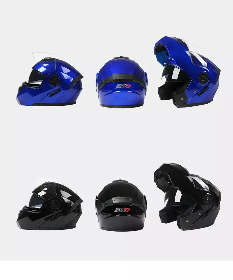 DOT Aprovado Capacete de corrida de motocicleta, lente dupla legal, cara cheia, piloto quente, modular, inverno