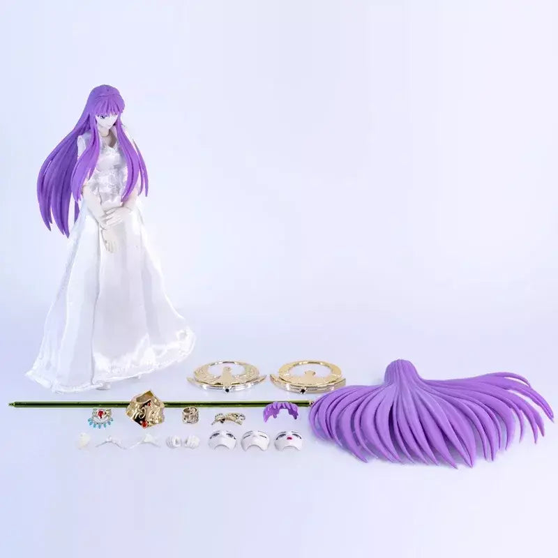 GoodTony/GT Saint Seiya Mito Pano EX Athena Saori Kido Águia Marin Ophiuchus Shaina Prata Cavaleiros do Zodíaco Figura de ação