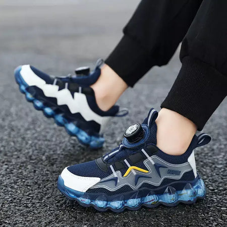Crianças sapatos esportivos meninos moda correndo lazer malha confortável ao ar livre crianças sapatos casuais tênis leves tênis