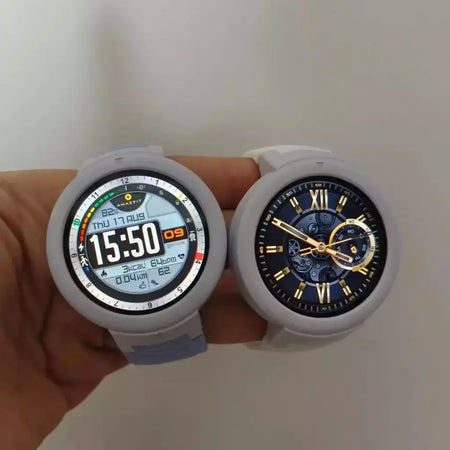 Amazfit-Relógio Inteligente Verge Lite, Versão Global, Tela AMOLED, GPS, IP68 Impermeável, Instrução 24 Horas, 98New No Original box