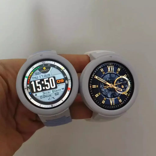 Amazfit-Relógio Inteligente Verge Lite, Versão Global, Tela AMOLED, GPS, IP68 Impermeável, Instrução 24 Horas, 98New No Original box