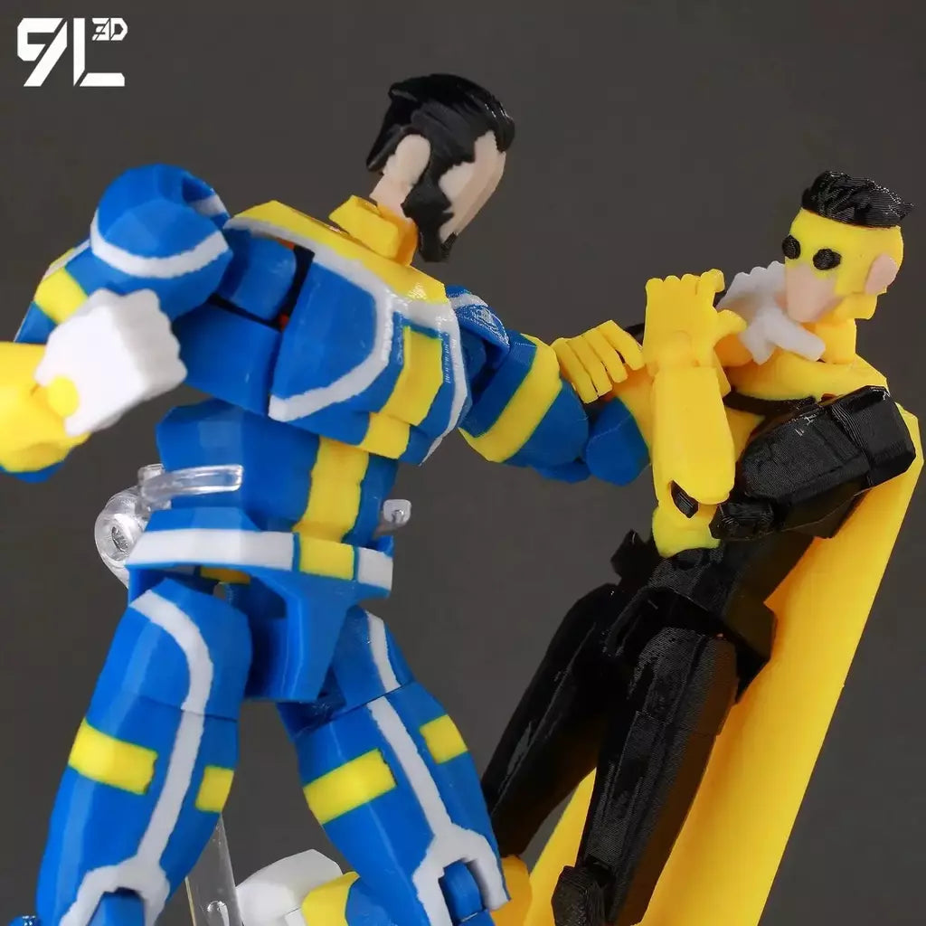 9l3d impresso invincible menino lucky13 manequim13 conquistar lex allen super-heróis anime brinquedos figuras de ação manequim modelo ornamentos