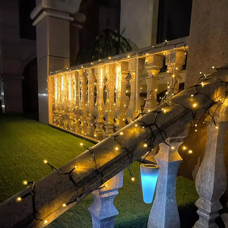 100m 50m 30m 10m festa de casamento decoração do quarto led festival luzes de fadas 8 modos ajustável iluminação do feriado led luz da corda