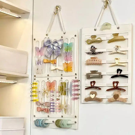 Acessórios para o cabelo pendurado organizador de armazenamento decoração de parede arcos de cabelo armazenamento grampos de cabelo corda óculos organização armazenamento