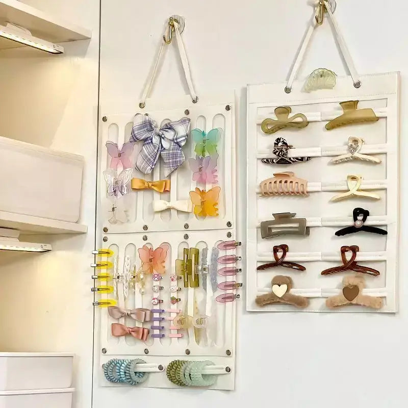 Acessórios para o cabelo pendurado organizador de armazenamento decoração de parede arcos de cabelo armazenamento grampos de cabelo corda óculos organização armazenamento