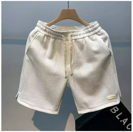 Shorts de verão folgados masculinos, casacos casuais, calças de praia grandes, remendo, novo estilo, moda