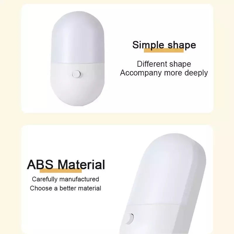 Lâmpada de cabeceira LED Mini Night Light, EU, EUA Plug, Proteção para os olhos, Uso para Quarto, Sala de estar, Alimentação do bebê