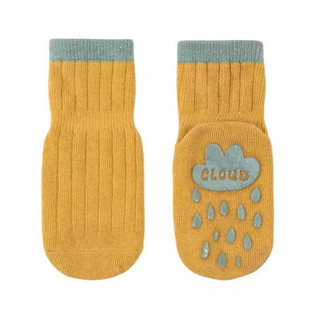 3 pares/lote 0-5y meias do bebê recém-nascido primavera outono piso crianças meias antiderrapante boca solta tubo médio contraste cor crianças meia