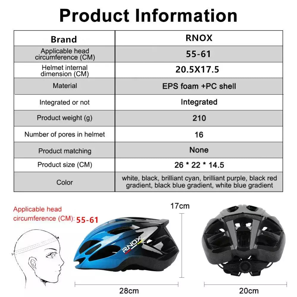 Rnox 2025 novo capacete de ciclismo ultraleve, boné de segurança para bicicleta, para mulheres e homens, equipamentos de corrida, capacetes mtb