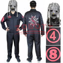 Cosplay Slipknot Game para homens, macacão Makk, sem máscara, desempenho de Halloween, terror